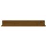 Wall Shelves - 2 pcs Honey Brown Solid Pine Wood | HipoMarket