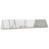 Rabbit Cage Grey - Durable Galvanised Steel, 403.5x80.5x71 cm