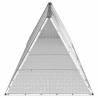 Rabbit Cage Grey - Durable Galvanised Steel, 403.5x80.5x71 cm