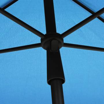 Garden Parasol with Pole 210x140 cm - Azure Blue | HipoMarket