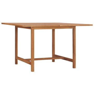 Solid Teak Wood Garden Table - 120x120x75 cm | HipoMarket