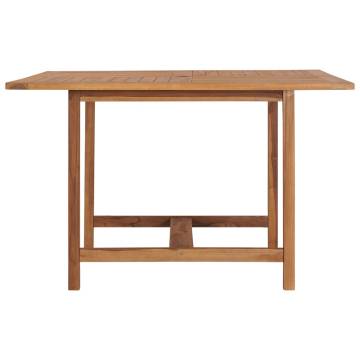 Solid Teak Wood Garden Table - 120x120x75 cm | HipoMarket