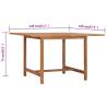 Solid Teak Wood Garden Table - 120x120x75 cm | HipoMarket