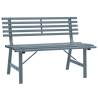 Stylish Garden Bench 110 cm in Steel Grey - Durable Design