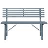 Stylish Garden Bench 110 cm in Steel Grey - Durable Design