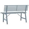 Stylish Garden Bench 110 cm in Steel Grey - Durable Design