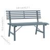 Stylish Garden Bench 110 cm in Steel Grey - Durable Design