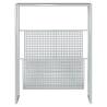 Stylish Silver Magazine Rack | Durable Steel 35x15x45 cm