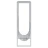 Stylish Silver Magazine Rack | Durable Steel 35x15x45 cm