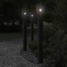 Outdoor Floor Lamps 3pcs Black 110cm Stainless Steel Colour black Quantity in Package 3 Bulb Quantity 1 Model basic 