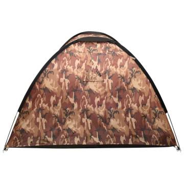 Spacious Camping Igloo Tent for 8 - Camouflage