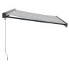 Retractable Awning Anthracite & White 3x2.5m - Hipomarket