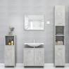 Stylish 3 Piece Bathroom Furniture Set - Concrete Grey