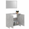 Stylish 3 Piece Bathroom Furniture Set - Concrete Grey