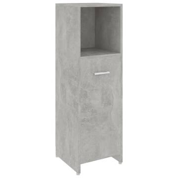 Stylish 3 Piece Bathroom Furniture Set - Concrete Grey