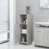 Stylish 3 Piece Bathroom Furniture Set - Concrete Grey