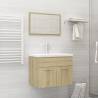 Bathroom Furniture Set Sonoma Oak Engineered Wood Colour sonoma oak Size 60 x 38.5 x 46 cm Number of 1 