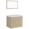 Stylish Bathroom Furniture Set - Sonoma Oak Engineered Wood