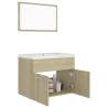 Stylish Bathroom Furniture Set - Sonoma Oak Engineered Wood