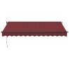 Automatic Retractable Awning Burgundy 350x250 cm | Hipomarket