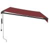 Automatic Retractable Awning Burgundy 350x250 cm | Hipomarket