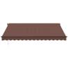 Automatic Retractable Awning with LEDs - Brown 400x350 cm