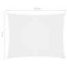 Sunshade Sail Oxford Fabric 3x4.5m White | Hipomarket UK