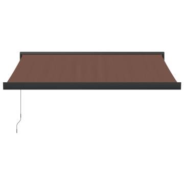 Manual Retractable Awning Brown 300x250 cm | Hipomarket