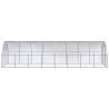 Outdoor Chicken Coop 3x8x2 m - Galvanised Steel | Hipo Market