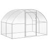 Outdoor Chicken Coop 3x8x2 m - Galvanised Steel | Hipo Market