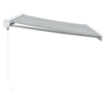 Retractable Awning Anthracite & White 3x2.5m | Hipomarket