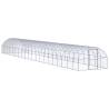 Outdoor Chicken Coop 3x20x2 m Galvanised Steel Size 3 x 20 x 2 m Model without roof 