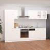 8 Piece Kitchen Cabinet Set White Engineered Wood Colour white Quantity in Package 1 Number of 