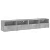 TV Wall Cabinets - 2 pcs Concrete Grey | HipoMarket