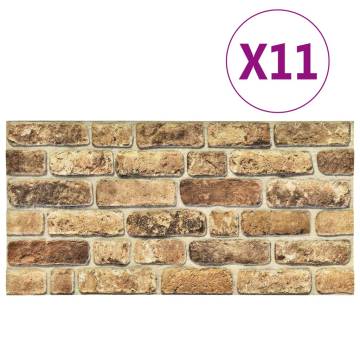 3D Wall Panels Dark Sand Brick Design - 11 pcs EPS