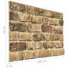 3D Wall Panels Dark Sand Brick Design - 11 pcs EPS