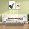 Bed Headboard with Cabinets White Engineered Wood Colour white Quantity in Package 1 Model two drawers 