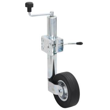 Trailer Jack Wheel with Split Clamp - Galvanised Steel