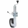 Trailer Jack Wheel with Split Clamp - Galvanised Steel