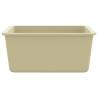 Granite Kitchen Sink Single Basin Beige - Durable & Stylish