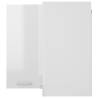 Hanging Corner Cabinet High Gloss White | 57x57x60 cm