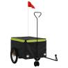 Bike Trailer Black and Green - 45 kg Heavy-Duty Iron