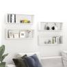 Wall Cube Shelf 4 pcs High Gloss White 80x15x26.5cm Engineered Wood Colour high gloss white Size 80 x 15 x 26.5 cm Quantity in Package 4 Number of Pieces 1 