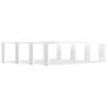 Stylish Wall Cube Shelf Set - 4 pcs High Gloss White