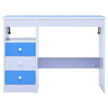 Children Drawing Study Desk Tiltable Blue and White | Hipo Market