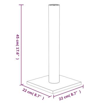 Cat Scratching Post Cream - 22x22x45 cm | HipoMarket