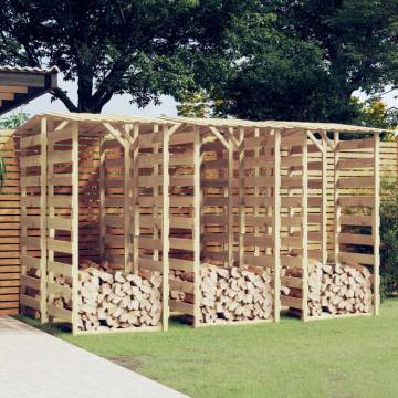 Pergolas with Roofs - 6 pcs Impregnated Pinewood | HipoMarket