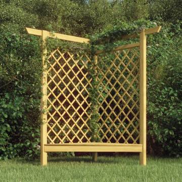 Corner Pergola with Bench - Durable Pinewood Garden Feature