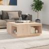 Coffee Table 80x81x36.5 cm Solid Wood Pine Colour natural Size 80 x 81 x 36.5 cm Quantity in Package 1 