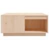 Stylish Solid Wood Pine Coffee Table - 80x81x36.5 cm